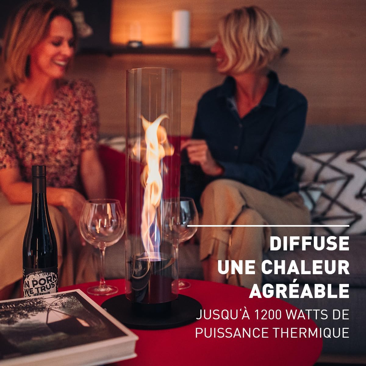 Feu de Table - SPIN Noir